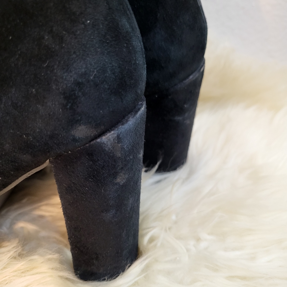 Steve Madden Effect Block Heel Suede Booties - image 5